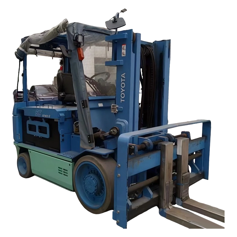 Lốp đặc chạy điện 5 tấn Xe nâng axit chì TOYOTA đã qua sử dụng Lốp đặc chạy điện 5 tấn Xe nâng axit chì TOYOTA đã qua sử dụng